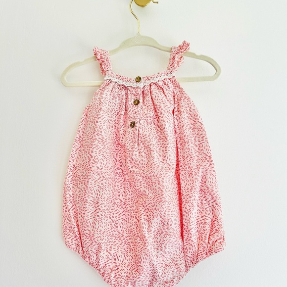 BEAUTIFUL PIPER & POSIE Romper BUNDLE with headband Baby Girl 6-9mths - LIKE NEW - Picture 2 of 8